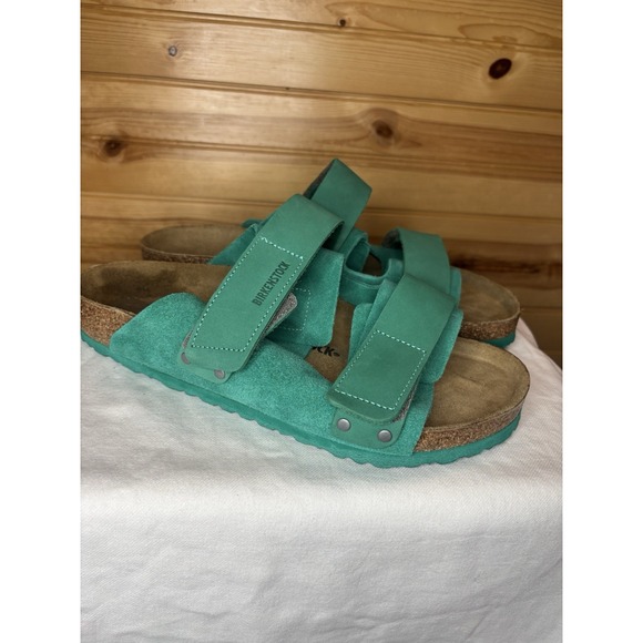 Birkenstock Uji Nubuck Suede Leather Sandal Green EU 43 US 10 (Mens) NWT $150 main image 6